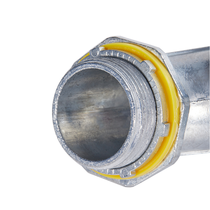 Yellow Liquid Tight Connector Angle Type Zinc Emt Imc Rigid Pvc Conduit